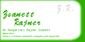 zsanett rajner business card